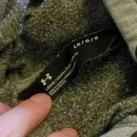 Under Armor Gray Terry Loose Fit Sleeveless Hoodie - Picture 3 of 3